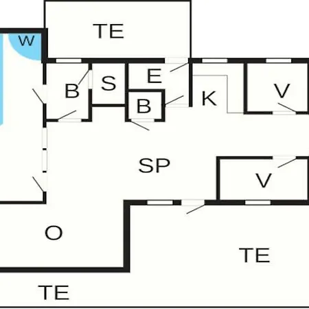 8 Person In Bl Vand Feriehus